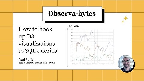 How to connect D3 visualizations with SQL queries in Observable