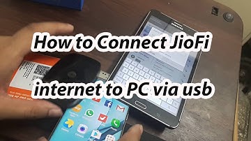 How to Connect JioFi internet to PC via USB