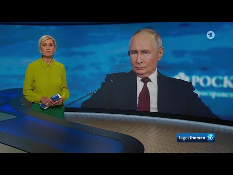 tagesthemen 21:20 Uhr, 05.06.2026

tagesthemen 21:20 Uhr

Russlands Pr&auml;sident Putin sieht keinen Gespr&auml;chsbedarf nach offenem Brief seines ukrainischen Amtskollegen Selenskyj, Frankreichs Pr&auml;sident Macron und Bundeskanzler Merz dr&auml;ngen bei Gipfel um schnelle EU-Aufnahme der L&auml;nder des Westbalkans, Proteste gegen geplantes Luxusresort von US-Pr&auml;sident Trumps Schwiegersohn Kushner bei Naturschutzgebiet in Albanien, Hamburger Polizei setzt Drohnen gegen Rotlichtverst&ouml;&szlig;e im Stra&szlig;enverkehr ein

https://www.tagesschau.

#tagesthemen #2120 #Uhr #05062026
