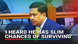 Moment: Jinggoy informs senators Enrile in critical condition | ABS-CBN News