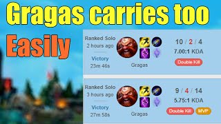 The CARRY POTENTIAL of CDR AP Gragas is insane!