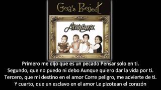 Aventura - Angelito (lyric - letra) chords