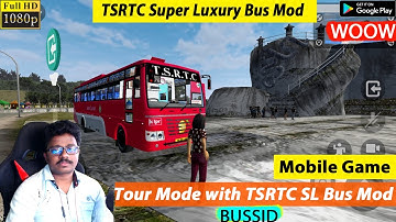 TSRTC Super Luxury Bus MOD Tour mode in Bus Simulator Indonesia @telugugamerworld​