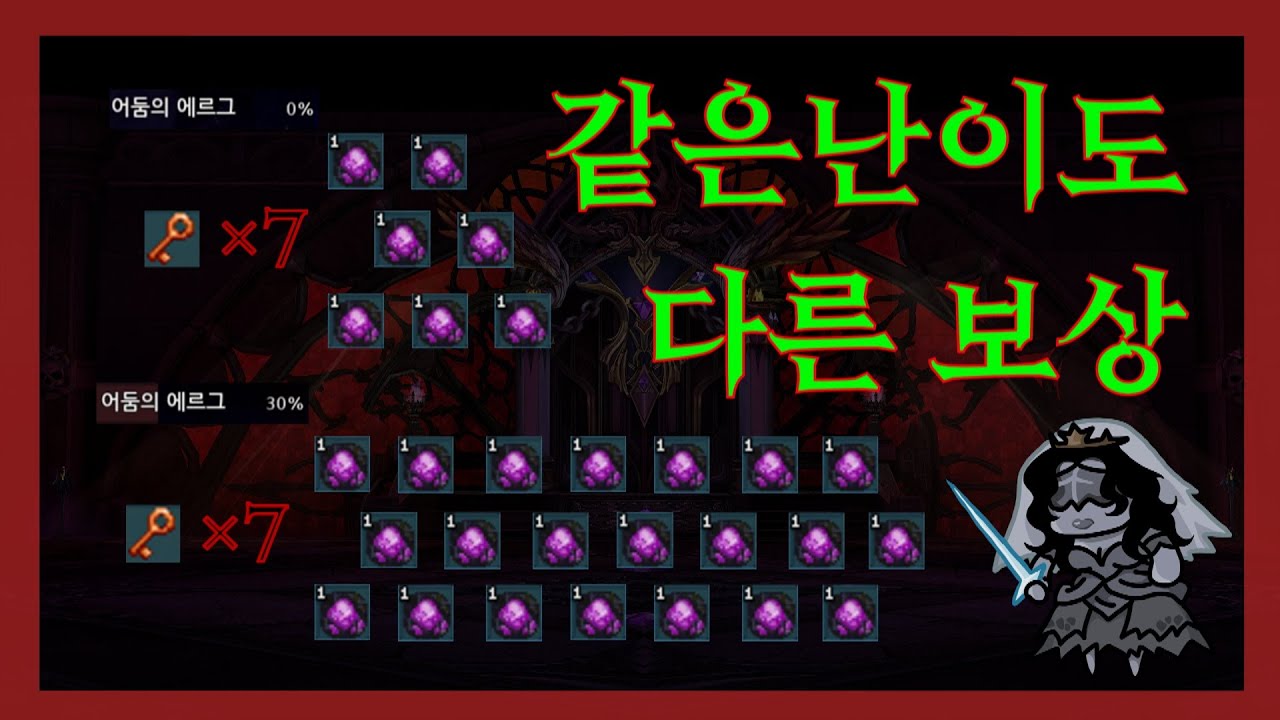 [마비노기/크롬바스/팁] 어둠의 에르그 30% 길 안내! 보상은 더 주고 난이도는 0%랑 같습니다!