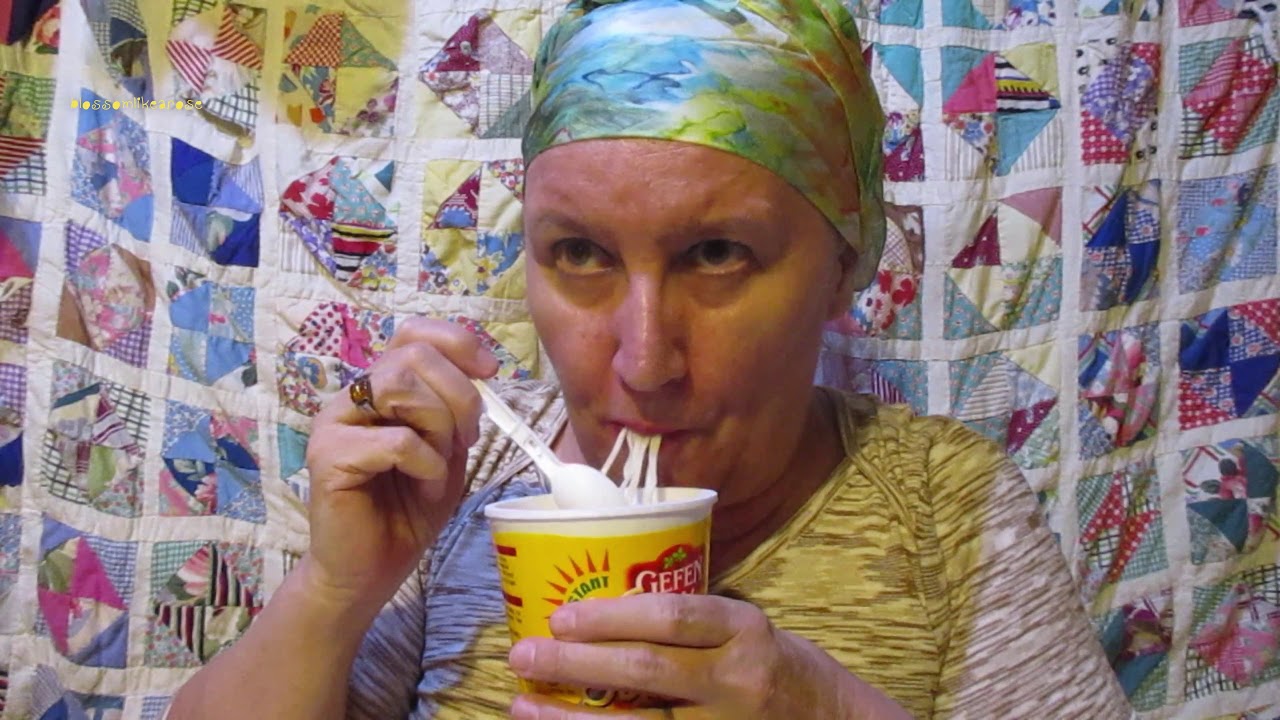 ASMR - EATING RAMEN SOUP Chicken flavor + RAMBLING - Very Loud SLURPING sounds