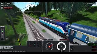 Hraju poprvé Roblox Train SIM.Jízda slováckým Exspresem! (Hlášení.