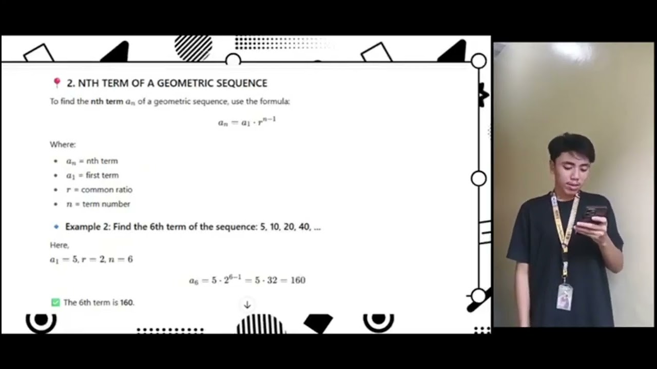 Solving problems of Finite and Infinite Geometric series 