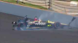 Raw Video: James Hinchcliffe crashes 2019 Indy 500 Qualifying Wealth