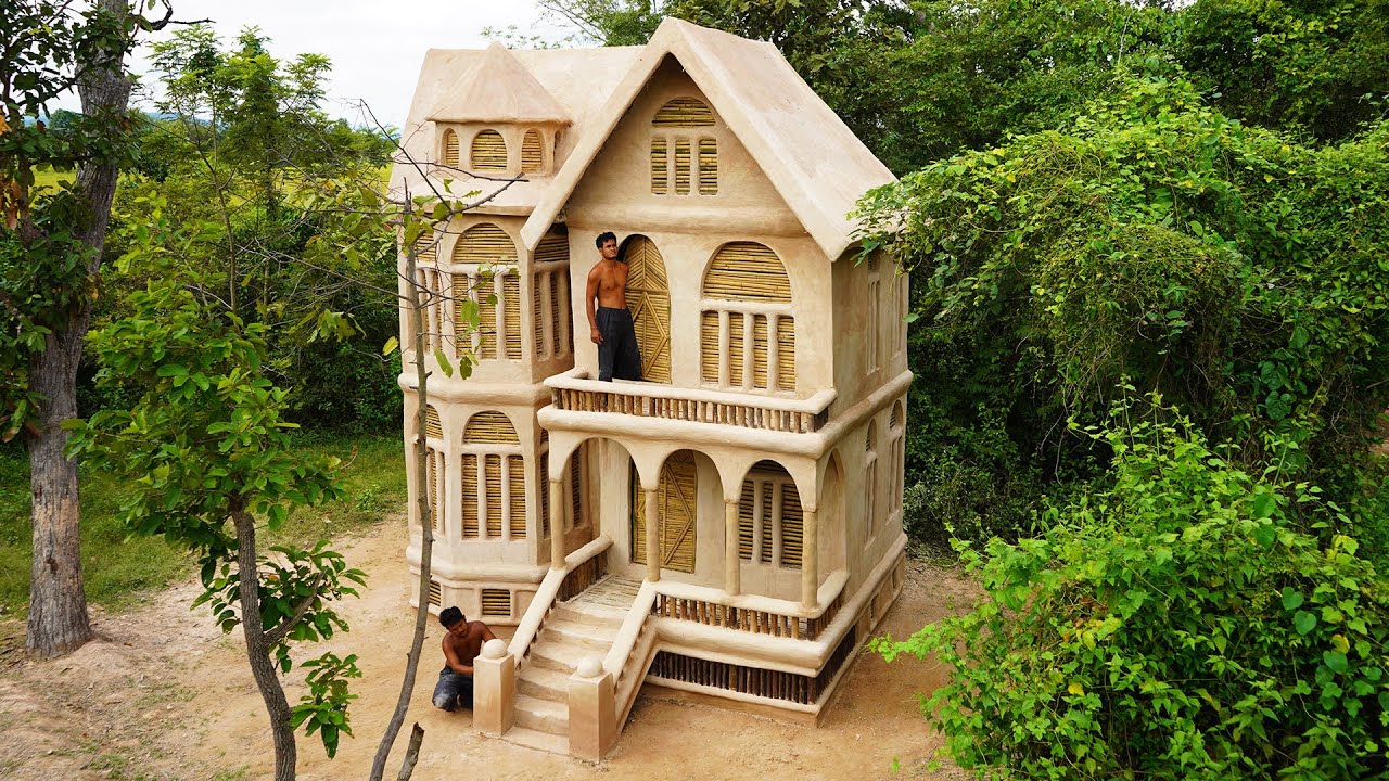 Chang! Bamboo Villa House to Modern Luxury 2-story Mud Villa House in The Forest