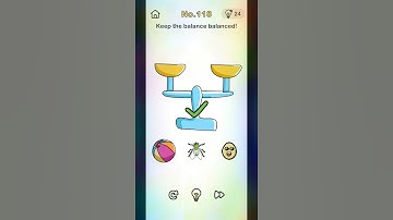 BrainOutLevel 117-118.Keep the balance balanced!Tap blue button 10 times,then tab red button ones