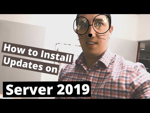 How to install updates on server 2019