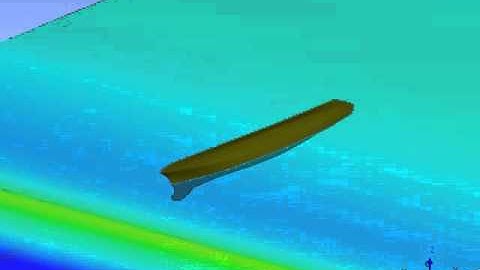 Ship hull simulation with ANSYS CFX