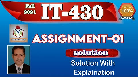 IT430 Assignment 1 Solution Fall 2021 || IT-430 E-Commerce Assignment 1 Solution by Sohail.
