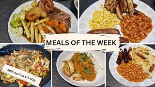 Meals for the week. what I fed my family for the week. #mealsoftheweek #mealsonabudget #mealidea