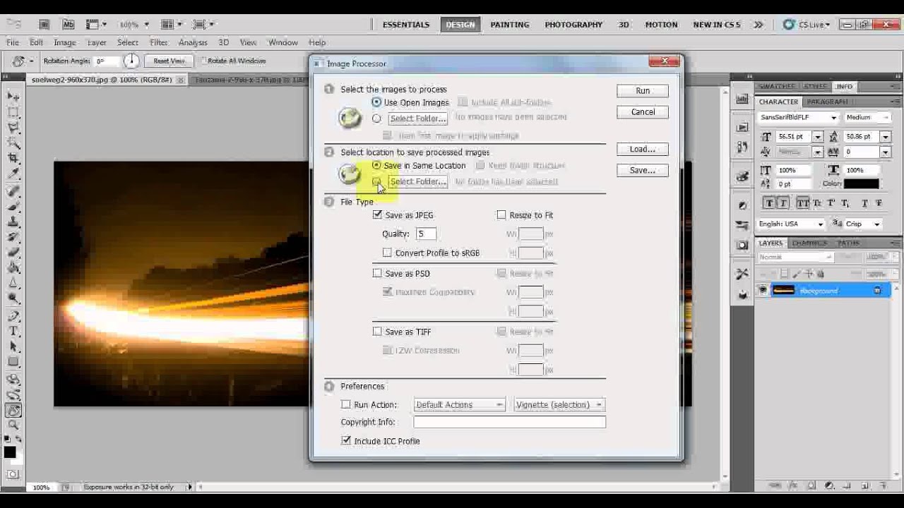 Resize Image automatically in Photoshop with Scripts - YouTube