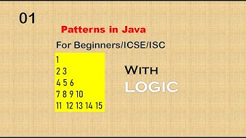 Patterns in Java - 01 | Nested for loop in Java | For Beginners/ICSE/ISC | Computer Wallah