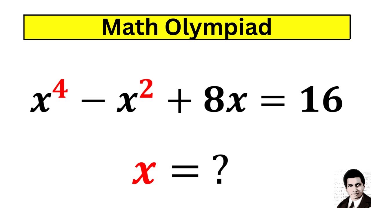 A Nice Olympiad Math Algebra Equation | How to solve for x? - YouTube
