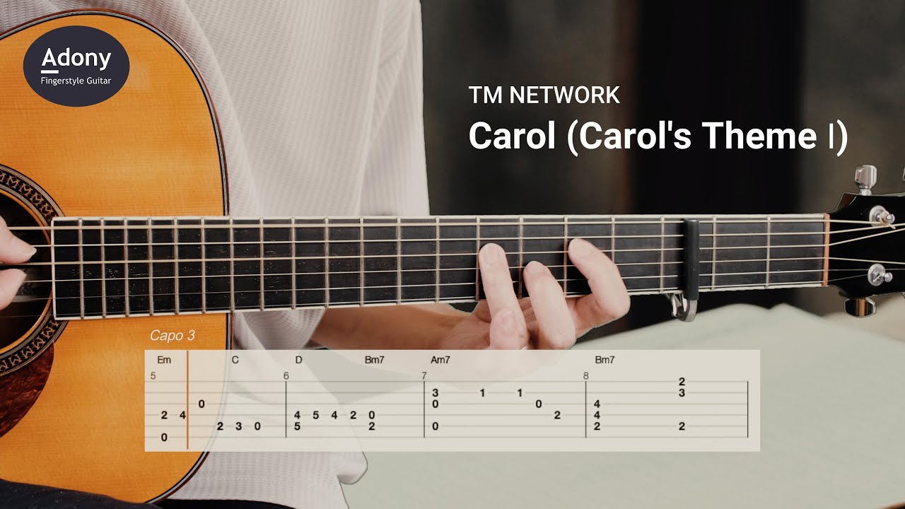 Carol (Carol's Theme Ⅰ) - TM NETWORK [Free TAB] ( Fingerstyle