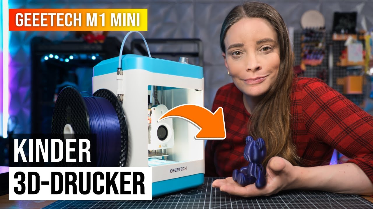 3D Drucker für Kinder, kann TPU Drucken - Geeetech M1 Mini - YouTube