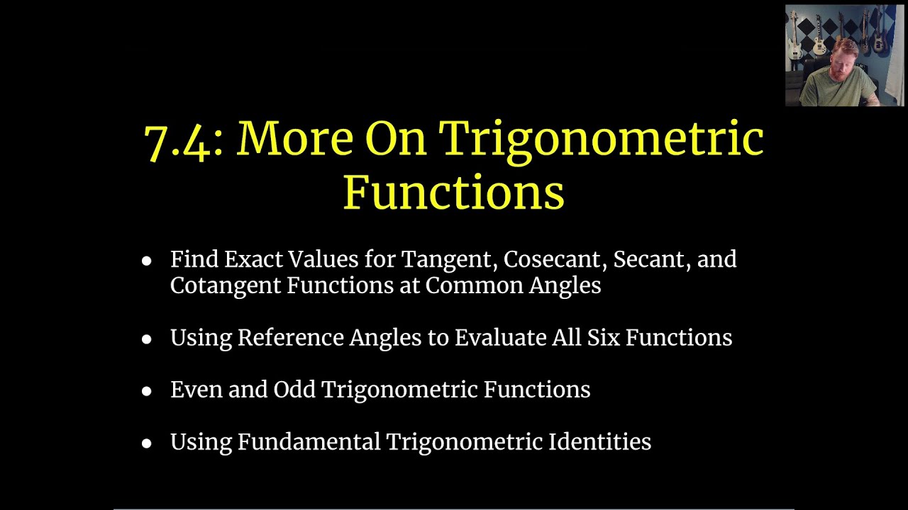 More on Trigonometric Functions - YouTube