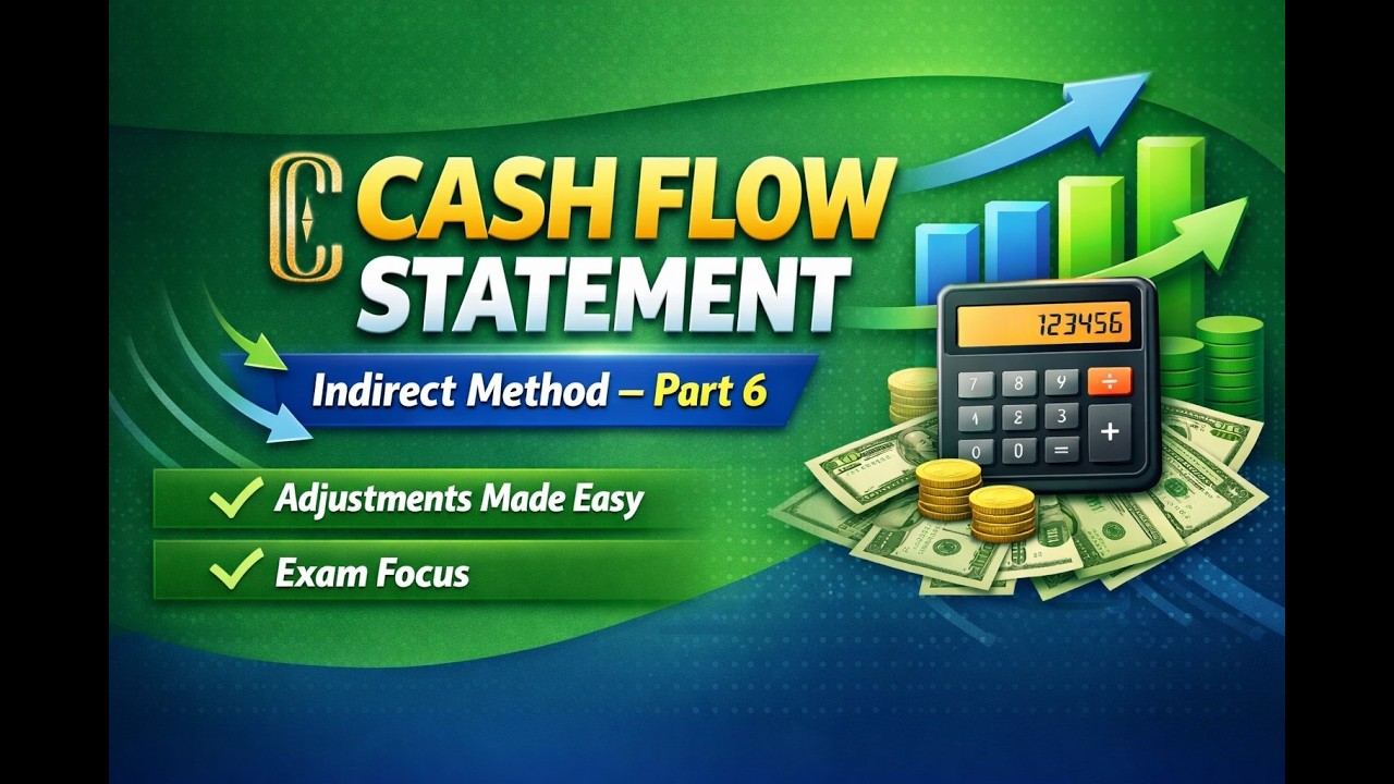 Cash Flow Statement – Indirect Method & Adjustments | Part 6 ...