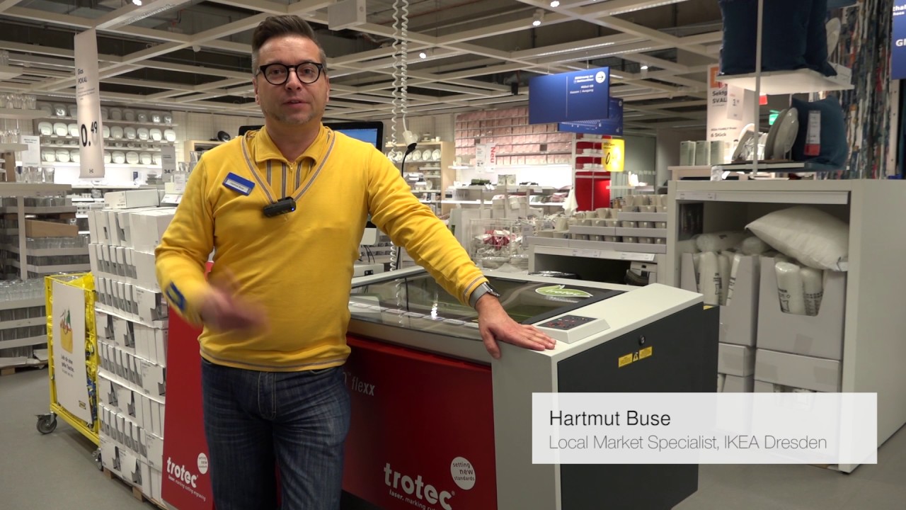 Trotec At Ikea Dresden Personalising Products Youtube