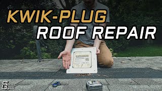 Roof Repair Using Kwik Plug Patch