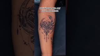 Cancer zodiac with moon Mandala tattoo ♋️ 🌙 #best #besttattoostudio #moon #cancerzodiacsign #female