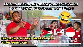 Reaksi KOCAK Suporter Yordania Dibantai Indonesia 4-1 🛑 Mimpi Malaysia Masuk Olimpiade Pupus Sudah