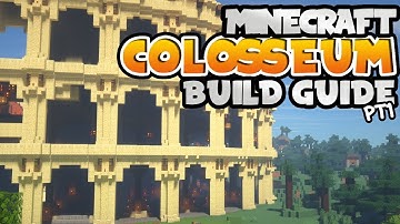 Minecraft Colosseum tutorial part 1 - READ THE DESCRIPTION BEFORE BUILDING!!