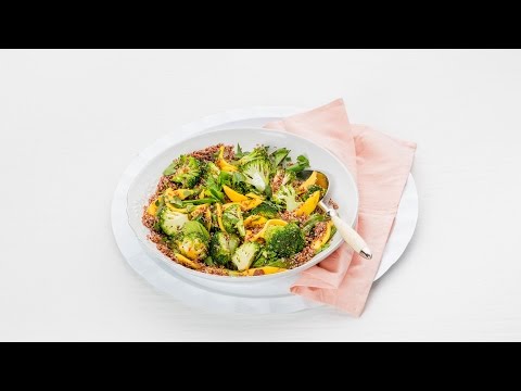 Quinoa salad with mango and stir-fried veggies – Savory