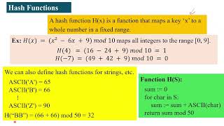 Hash tables  -  Introduction