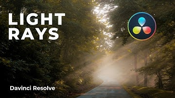 How To Add LIGHT RAYS To VIDEO In DaVinci Resolve