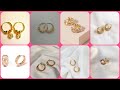 Beautiful Small Size Gold Hoop Earrings For Teenagers / New And Trendy Earrings Designs