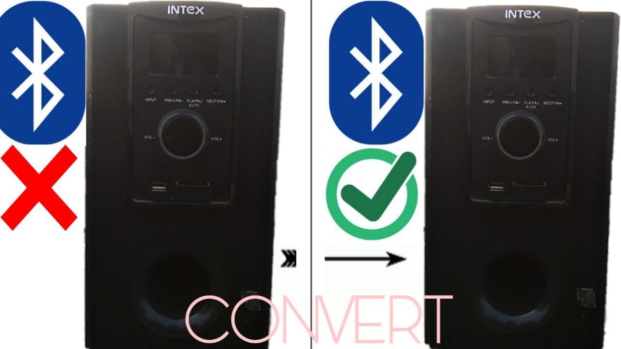 Convert your normal subwoofer into a Bluetooth supported subwoofer in