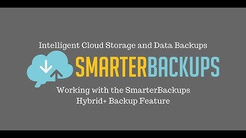 Utilizing the SmaterBackups Hybrid Cloud Backups as Part of Your Data Backup Strategy