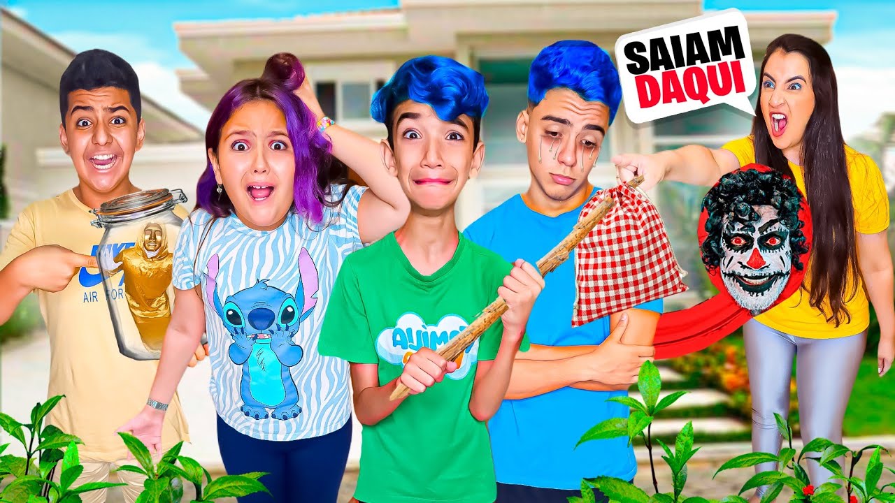 FOMOS EXPULSOS DA FAMÍLIA ROCHA E O PALHAÇO ASSUSTADOR APARECEU COM O FACE | Especial 1h