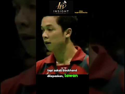 Ref:M4KVEFl2PT8 BACKHAND TAUFIK HIDAYAT BIKIN LAWAN TERDIAM! 😱 #badminton