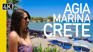 Stunning Agia Marina Beach, Chania, Greece In 4K Uhd!