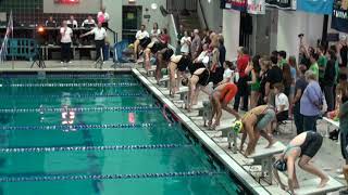 Carly Sebring 2019 Metros Championships 50 Yard Free A Finals Winner - 23.17.