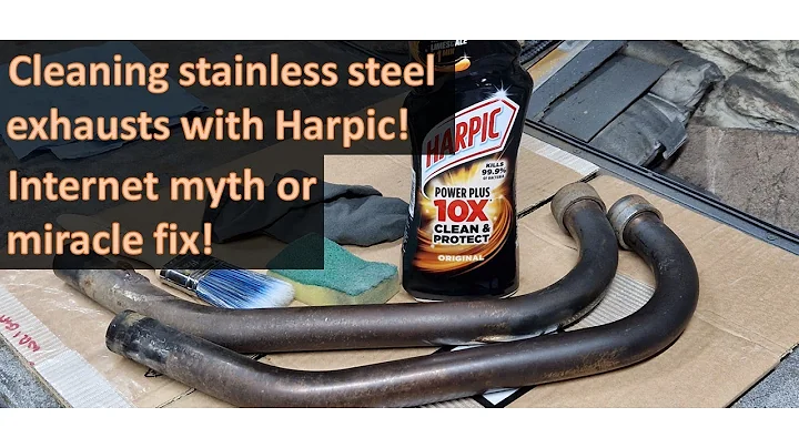 How to: Does cleaning stainless steel exhausts with Harpic really work?