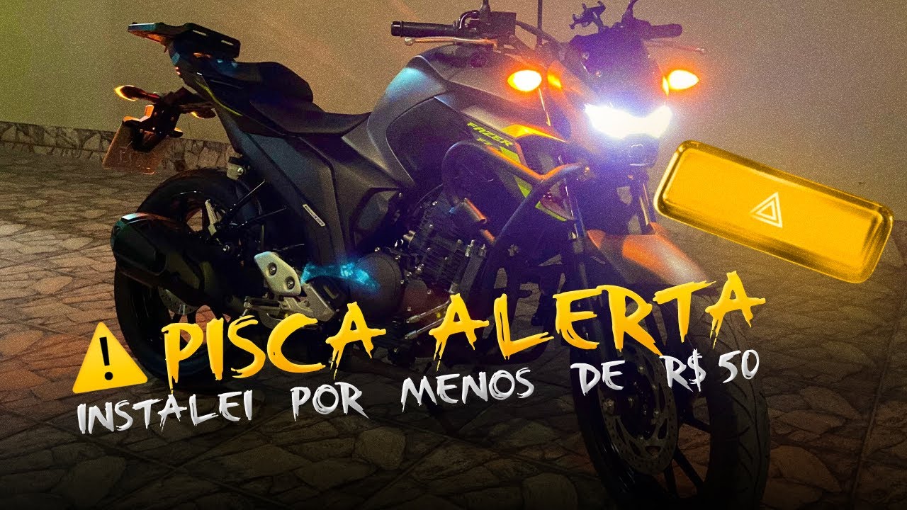 Coloquei PISCA ALERTA na FAZER 250 [SEM PERDER A GARANTIA!]