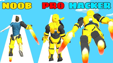 NOOB vs PRO vs HACKER in Full Metal 3D | GokuNoob