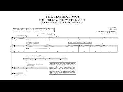 THE MATRIX (1999) | 1M5  - FOLLOW THE WHITE RABBIT (SCORE ANALYSIS & REDUCTION)
