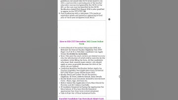 CTET 2022-23  How I Can See  Allotment of Exam Date and Centre City