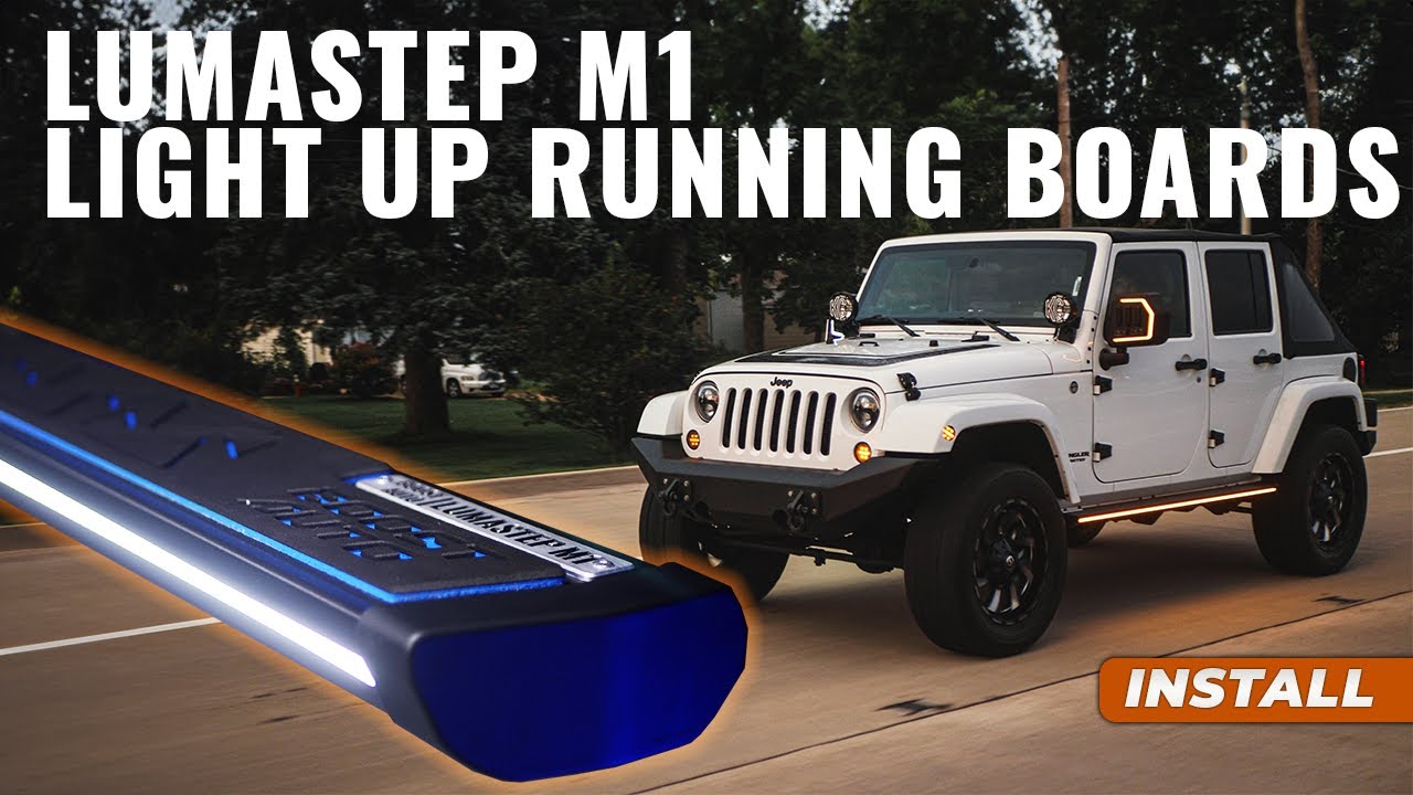Lumastep M1 Light Up Running Board Side Step Installation 20072018