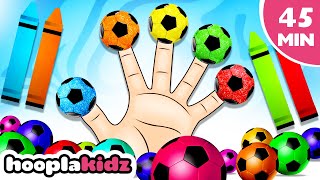color finger family song soccer ball finger family rhymes