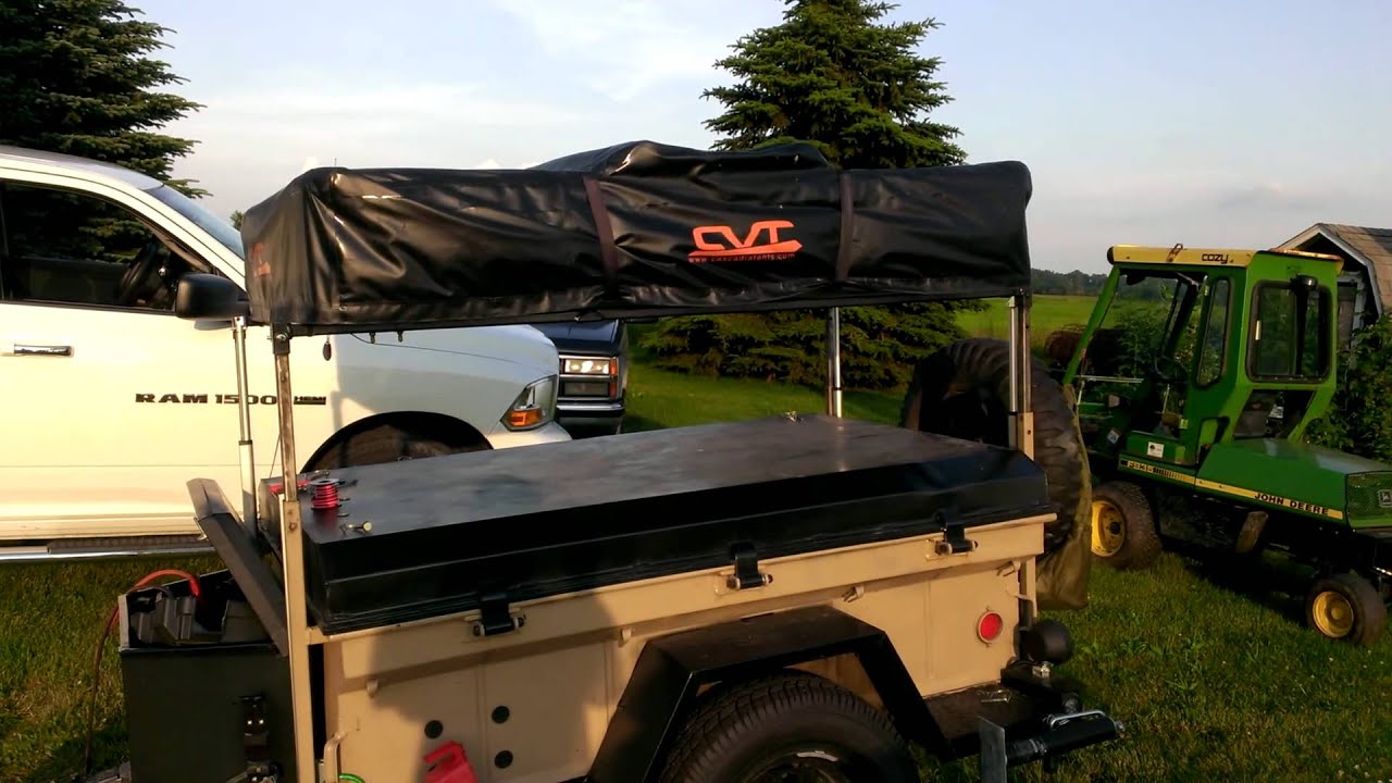 Power lift on expedition trailer YouTube