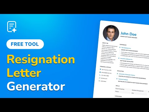 AI Resignation Letter Generator Free by ResumeMaker.Online