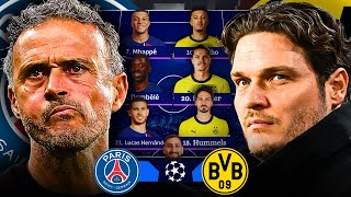 PSG vs Dortmund Tactical Preview, Lineups & Prediction